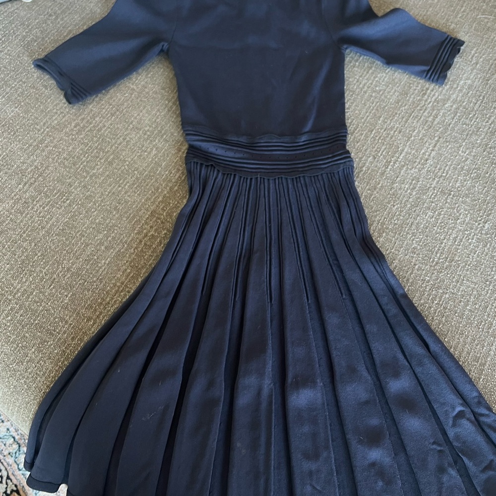Ted Baker Navy Long Sleeve Dress